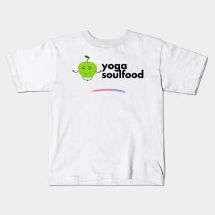 yoga soulfood and green apple Kids T-Shirt